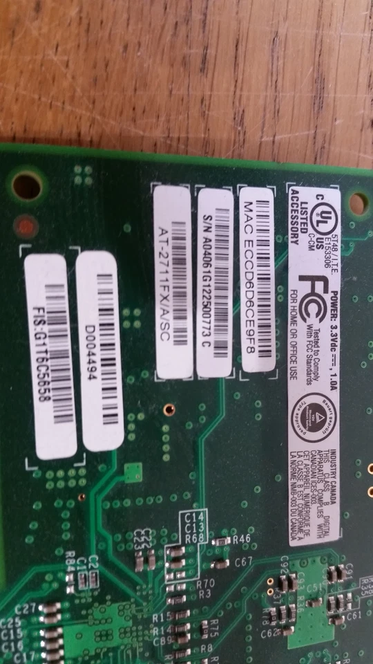 Allied Telesis AT-2711FX 100Mbps Fast Ethernet PCI-Express Fiber Adapter Grade A - Image 3 of 4