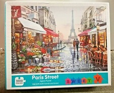 Paris Street 1000 Piece Puzzle Jigsaw Scenic Road Eiffel Tower Sweet V Sealed