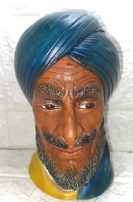 Rare Vintage Bossons ''Sikh'' ChalkWare Shelf Decoration Ornament English Artware