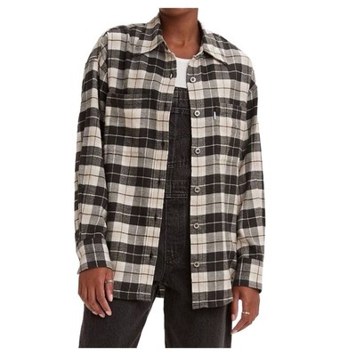 Levi s Silver Tab Western Relaxed Plaid Flannel Shirt Plus Size 2X Large New