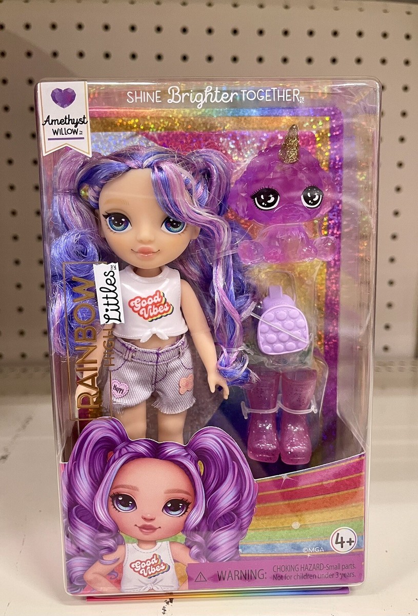 Rainbow High Littles Amethyst Willow, Purple, Posable Small
