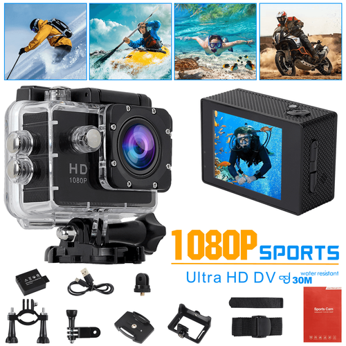 4K Waterproof Action Camera 20 MP Sport Recorder HD 1080P Camcorder Video 170°