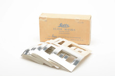 Leitz 35mm 2x2" slide masks book type foil coated 100ea