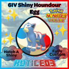 Houndour ✨ SHINY 6IV EGG ✨ Pokemon Scarlet & Violet ✨ TEAL MASK DLC ✨