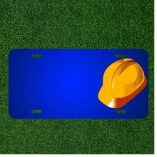 Custom Personalized License Plate With Add Names To Helmet Worker Protection