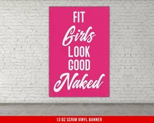 Home Workout Banner - Motivational Gym Wall Art - Fitness Decor