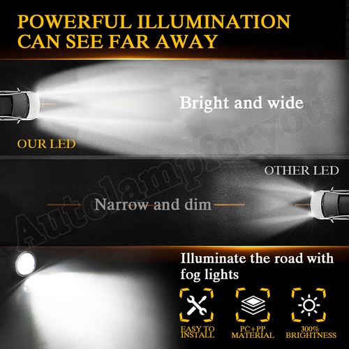 Juego de luces antiniebla para parachoques Ford Focus 2008-2012 con kit de cableado - transparente - Imagen 9 de 11