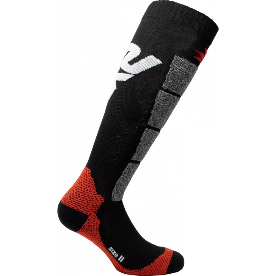 SIXS SPEED2 Paire Chaussettes Thermiques Renforcée Longue Noir Rouge 40 43 - Photo 1/1