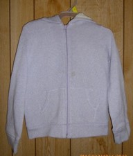 The Children  s Place Lavender Purple Sherpa Jacket Med 7-8 Front Zip Pockets