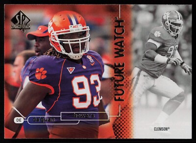 2011 SP Authentic #168 DA'QUAN BOWERS Clemson Tigers ROOKIE RC