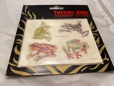 Johnson Mayer Tattoo Zoo Temporary Frog Tattoos New Vintage Tattoos Frogs 1993