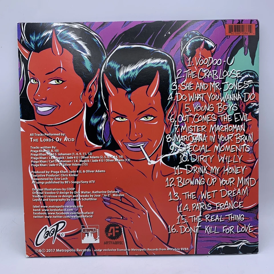 Lords Of Acid – Voodoo-U (Special Remastered Band Edition) 2 Vinyl LP 2017 RARE - Image 2 of 4