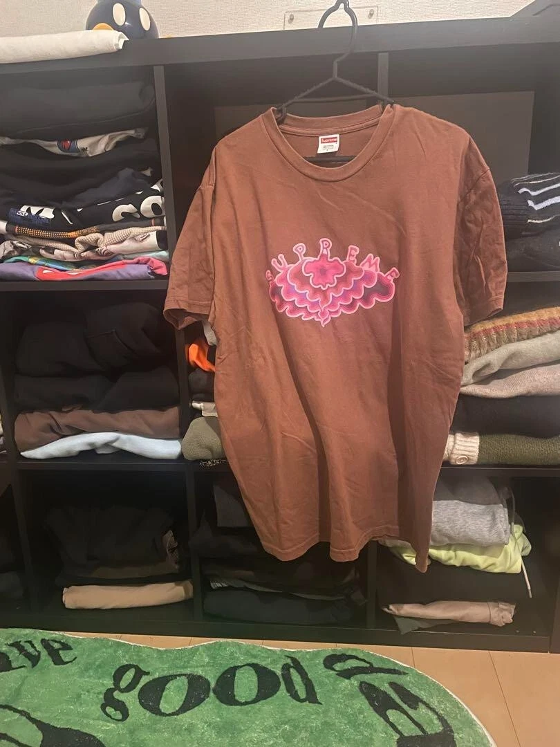 T shirt homme Supreme Cloud SS19 marron taille L