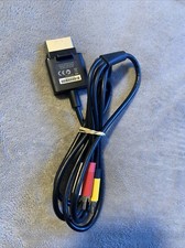 Microsoft XBox 360 AV Composite Audio Video Cable Black X821376-002 Genuine OEM