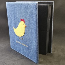 "My Little Chickadee" Photo Album Embroidered Denim Holds 200 4x6 Photos, Sonoma