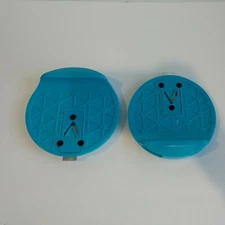 Morf Board Replacement Pieces "end blocks" Blue Lot Of 2 c4