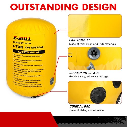 X-BULL Exhaust Jack With Recovery tracks Boards Gen2.0 Air Jack Rescue Kit Red - Picture 14 of 18