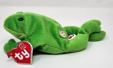 Ty Beanie Baby Legs Frog BBOC Original 9 Reissue Green MWMT