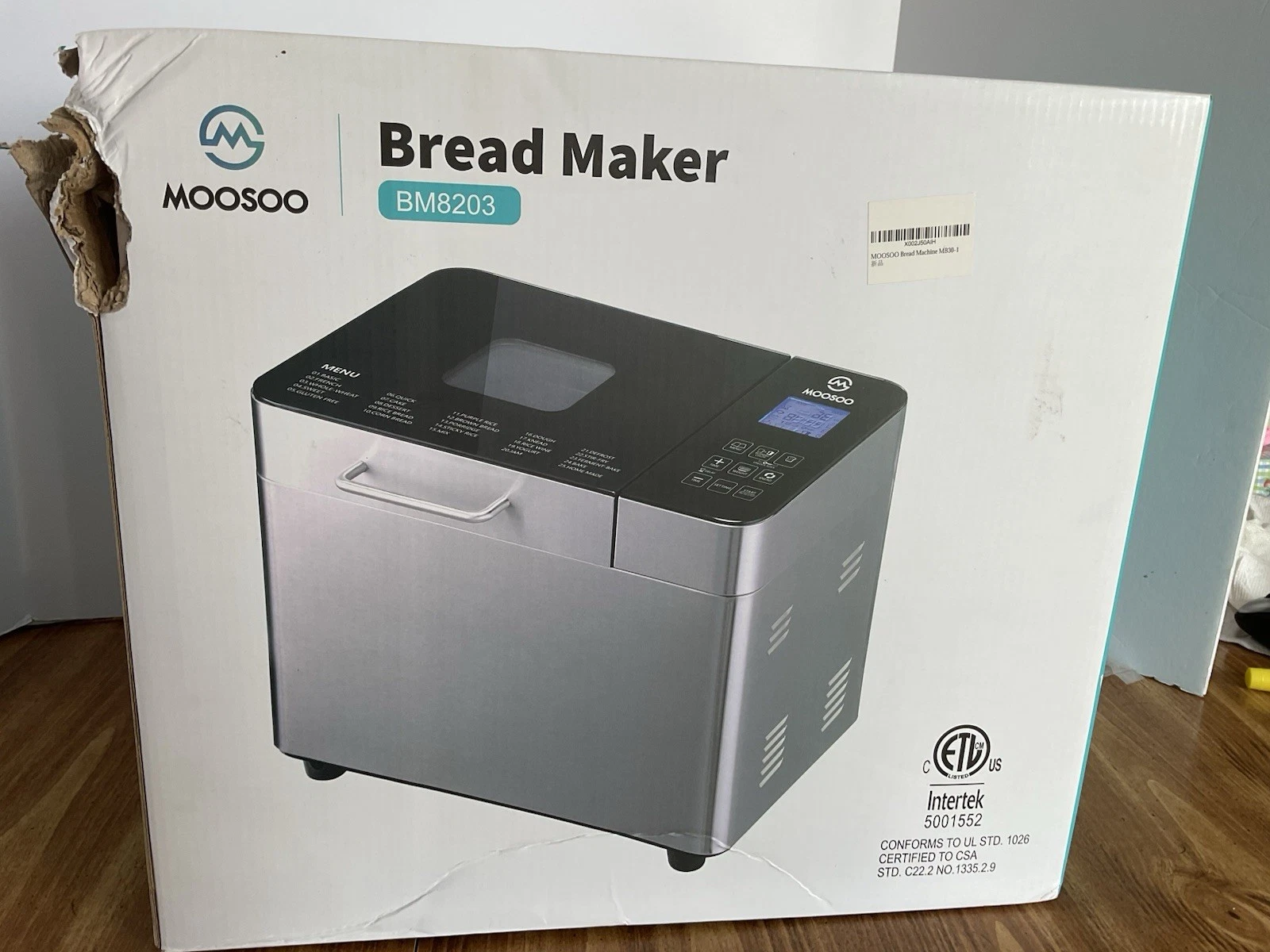 Moosoo BM8202 25 In 1 2lb Programmable Bread Machine Maker Digital Touch NEW
Opens in a new window o