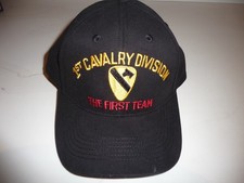 1ST CAVALRY DIVISION THE FIRST TEAM EMBROIDERED HAT - ADJUSTABLE - FREE SHIPPING