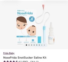 FridaBaby NoseFrida Snotsucker Saline Kit