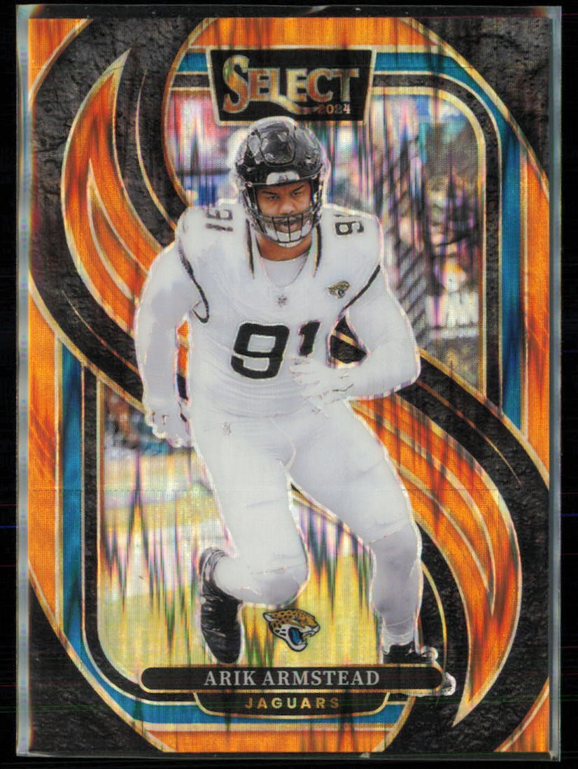 2024 Panini Select Arik Armstead Orange Prizm Shock #/399 #107