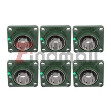 6 Pcs UCF 208-24 Self-align 4 Bolt Flange Pillow Block Bearing 1 1/2 inch