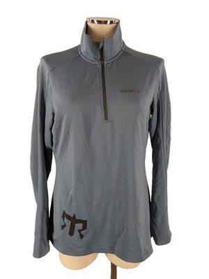 Craft performance Women's L Blue 1/4 zip long sleeve top shirt athletic Active