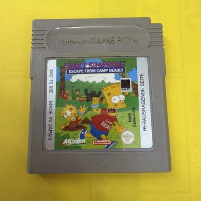 Bart Simpson s Escape from Camp Deadly Nintendo Game Boy DMG-TS-NOE Original
