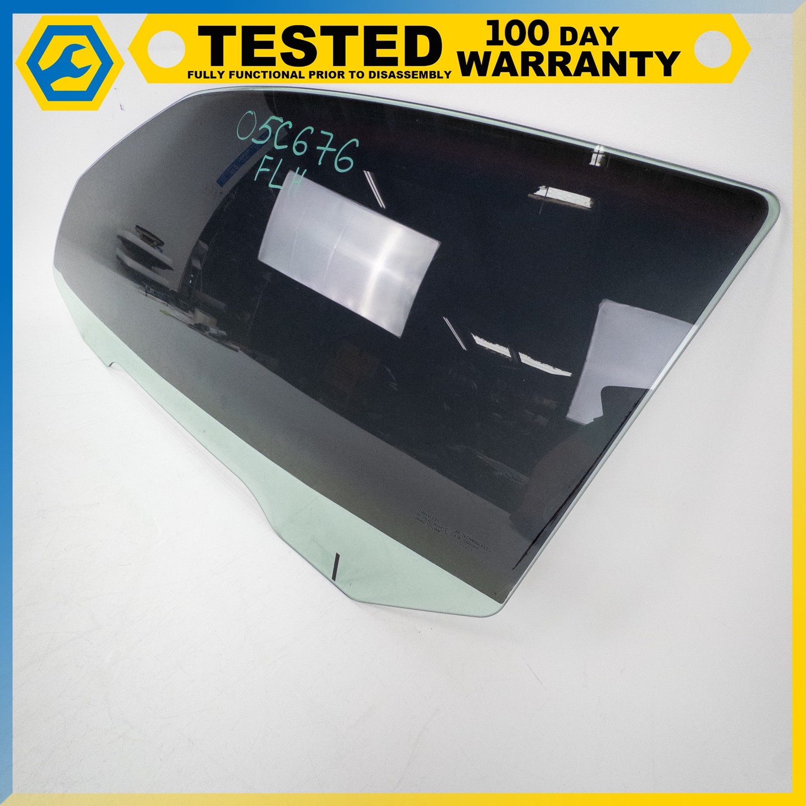 05-13 CHEVROLET CORVETTE C6 FRONT LEFT DRIVER SIDE DOOR WINDOW GLASS OEM