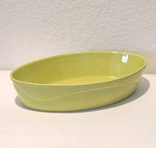 Deltis Portugal Oval Casserole Baking Dish Lime Green 12" Ceramic Serving Oven