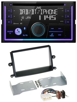 JVC MP3 USB 2DIN DAB Bluetooth CD Car Stereo for Mitsubishi L200 (06-15)