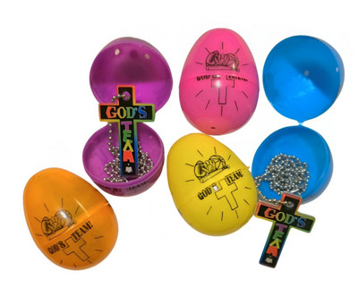Easter Gifts Basket Fillers Cross Necklaces In Easter Eggs