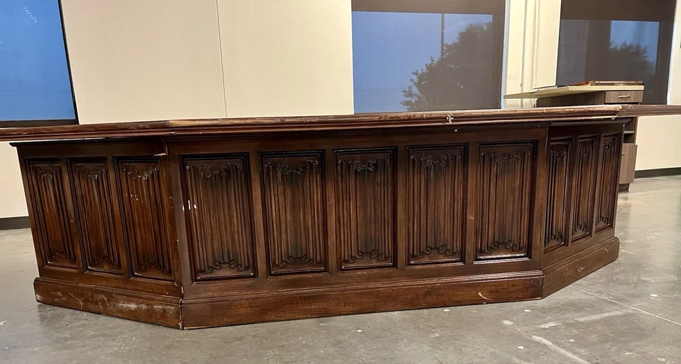 Very Large Solid Wood Executive Desk owned by John Bianchi - Image 4 of 4