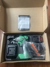 Tegatok 20V Cordless Electric Impact Wrench Gun 1/2'' High Power Driver 430Nm