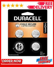 Duracell 2032 CR2032 DL2032 CR Lithium Button Cell Battery 2,4,6,9 Pack Exp 2034