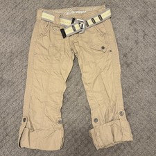 Women's Tan and Cream Trousers