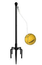 Garbuildman Tetherball Set with Rope for Outdoor Backyard, 7.5 FT, Black