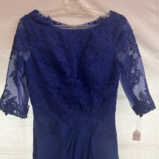 Mary's Royal Blue Lace Size 16 Mother of the Bride Dress Lot 13