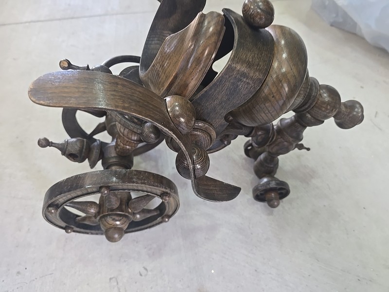 Vintage Custom Hand-Made Wine Bottle Holder Cannon Decor (Large)