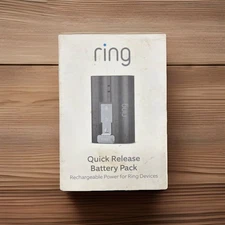 Ring Rechargeable Quick Release Battery Pack NEW