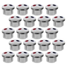 20Pcs Reusable Faucet Handle Caps Hot Cold Water Label for Bathroom Kitchen
