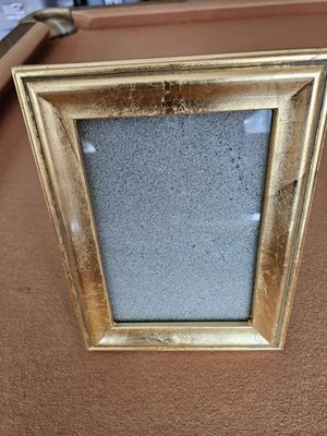 Sicura Italian Dsign Picture Frame, Gold Crackle, 8 1/2'' x 6 1/2''.
