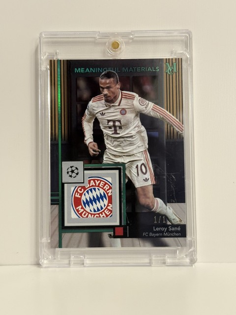 Leroy Sane Meaningful Materials 1/1  Topps Museum 2024/25 FC Bayern Munich