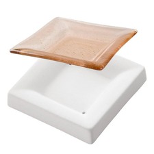 3.3"SQ. Deep 0.8" Bullseye Plate Mold Glass Fusing