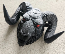 New Large Ornament Ram Head Hood Emblel Best Seller - Made In Usa