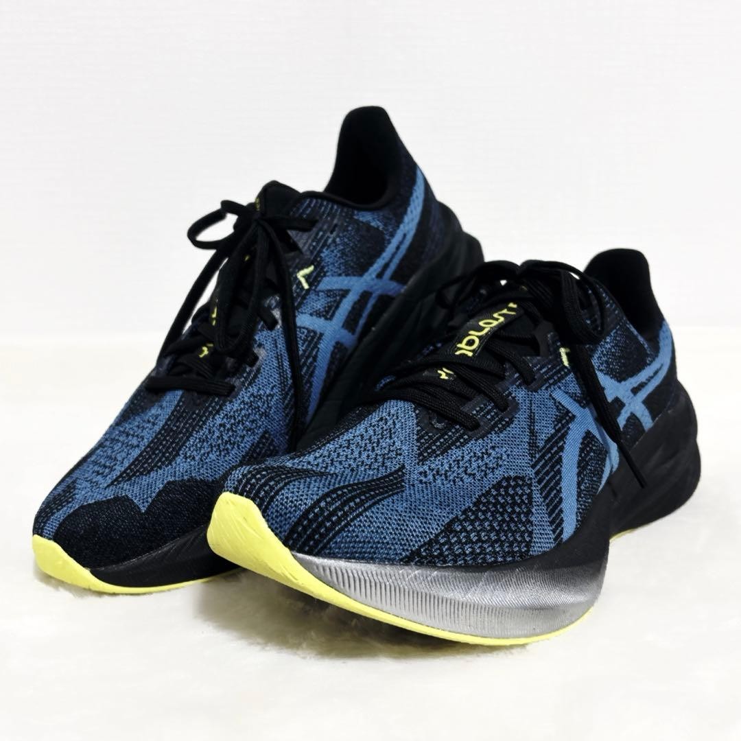 ASICS DYNABLAST 5 Black Blue Running Shoes 26cm Men's Excellent Condition