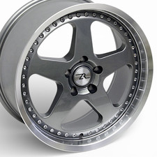 18 Gunmetal Saleen Sc Sports Style Wheels 18x8.5 18x10 5x114.3 Mustang 94-04