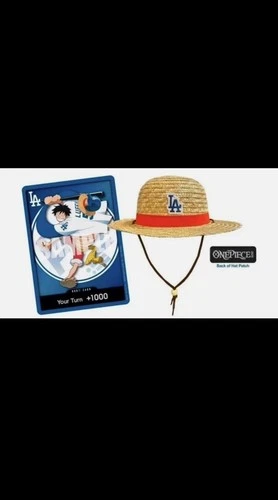 2026 Dodgers x One Piece Night Promo Card Monkey D Luffy SGA Presale Ships 7/3