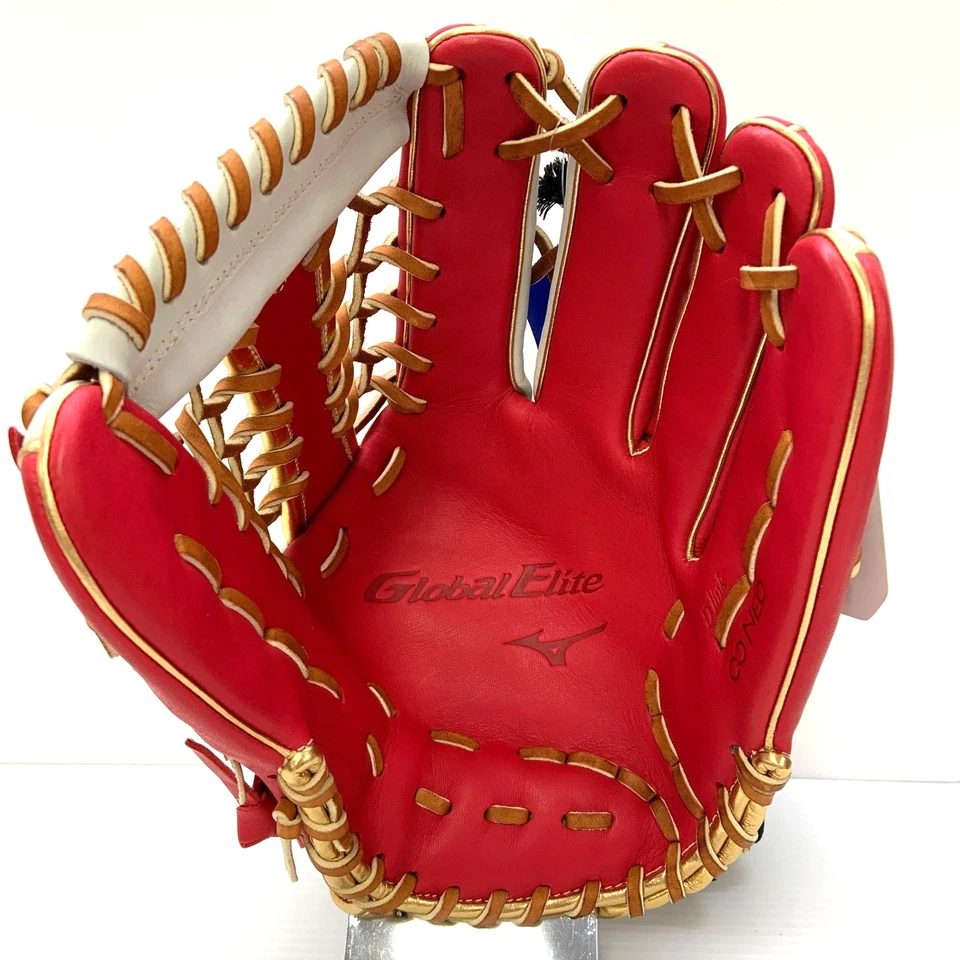 "Guante de campo derecho cuero premium Japón Mizuno Global Elite 1AJGR29307 12,25""" Foto 3 de 4